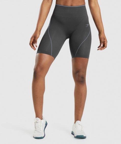 Szorty Gymshark Apex Seamless High Rise Damskie Czarne | PL 854FZM